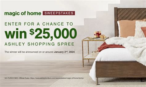 Ashley Magic Of Home Sweepstakes Sun Sweeps