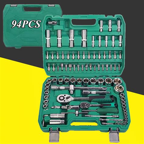 Pcs Drive Socket Set Ratchet Wrench Screwdriver Bit Sets