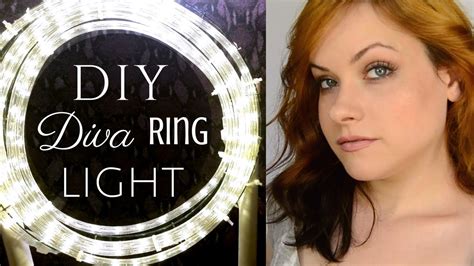 How To Easy Cheap Diva Ring Light Diy Tutorial Youtube