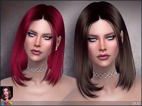 The Sims Resource Dua Hair By Anto Sims 4 Hairs Sims4hairs