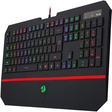 Teclado Gamer Membrana Redragon Karura Rgb Abnt Preto K Rgb