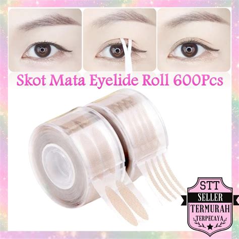 Jual STT Skot Mata Eyelide Roll 600Pcs Double Eyelid Stickers Tape