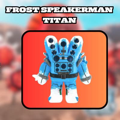 READ DESCRIPTION FROST TITAN SPEAKERMAN Toilet Tower Defense EBay