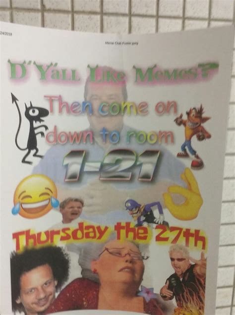 Another meme club poster, now with more memes : r/FellowKids