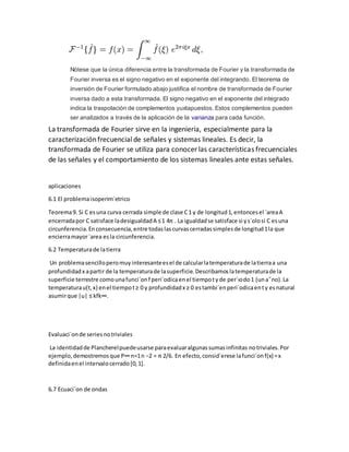 Series De Fourier Y La Transformada Pdf