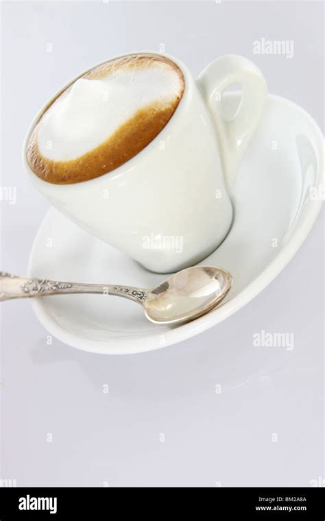 Cup Of Espresso Macchiato Coffee Stock Photo Alamy