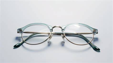 Premium Ai Image Eyeglasses Isolated On A White Surface Generative Ai