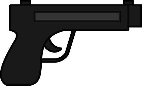 Stylish black and gray gun in flat style. 24827337 Vector Art at Vecteezy