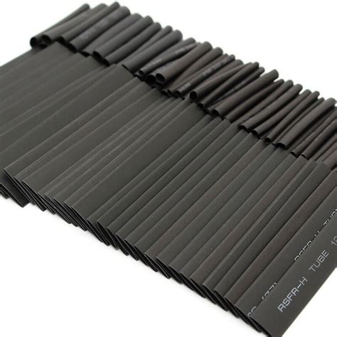 Kit d assortiment de tubes thermorétractables 127 pièces colle noire