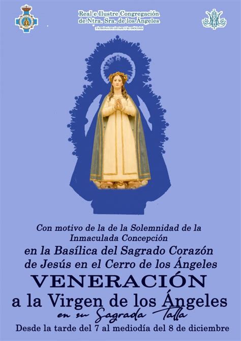 Virgen de los Ángeles Getafe La Virgen de los Ángeles presidirá la