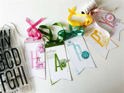 Make a custom banner for any occasion! Here's how to stamp out this ...