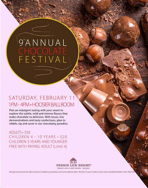 Pin by French Lick Resort on Annual Chocolate Festival | Chocolate ...