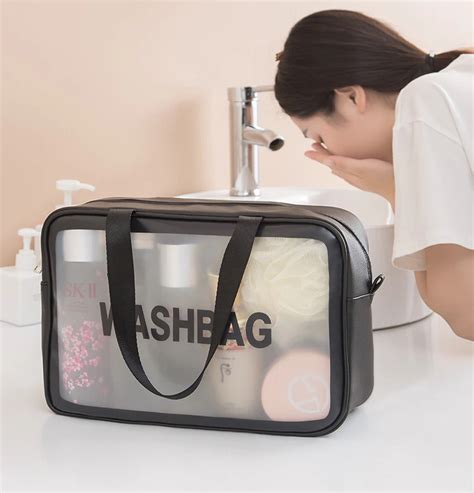 Wholesale Custom Logo Travel Organizer Makeup Bag Pvc Pu Clear Pouch