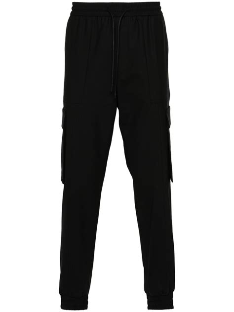 Juun J Calça Cargo Cenoura Preto FARFETCH BR