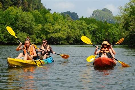 Krabi Kayaking Tour At Ban Bor Thor Ancient Cave Mangroves Swimming