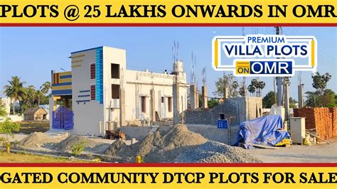 Villa Plots For Sale In Omr Dtcpplots Kelambakkam Plot Youtube