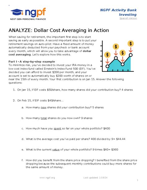 Analyze Dollar Cost Averaging In Action S NGPF Activity Bank