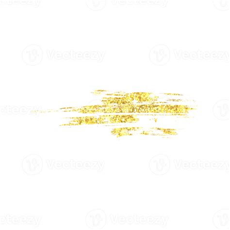 Trazo De Pincel De Brillo Dorado 9590867 PNG