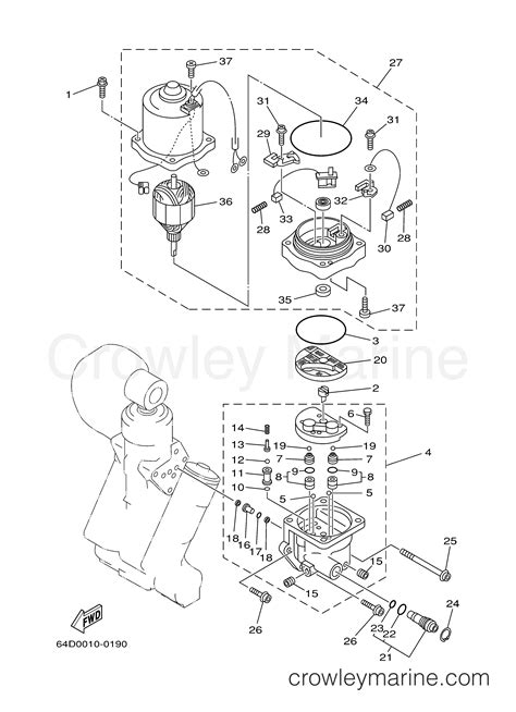 Power Trim Tilt Assembly Outboard Hp Tjry Crowley Marine