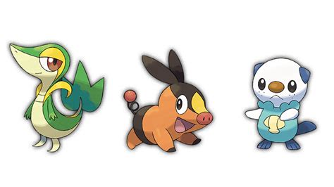 Pok Mon Unova Edition Tepig Oshawott And Snivy Are The Cutest