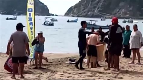 Hay Tiburones En Las Playas De Jalisco Mujer Pierde Una Pierna Y