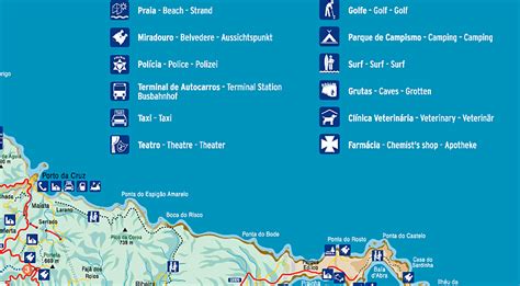 Madeira Island map - Tourist road map of Madeira