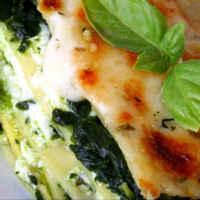 Spinach And Ricotta Cheese Lasagna Recipe