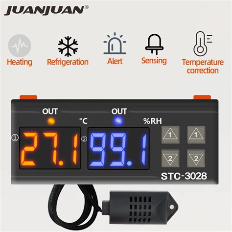 Controlador Digital De Temperatura Y Humedad Termostato