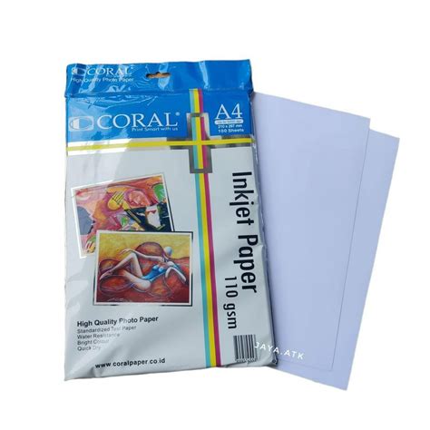 Jual Kertas Foto Inkjet Matte A Gsm Lembar Coral Photo Paper