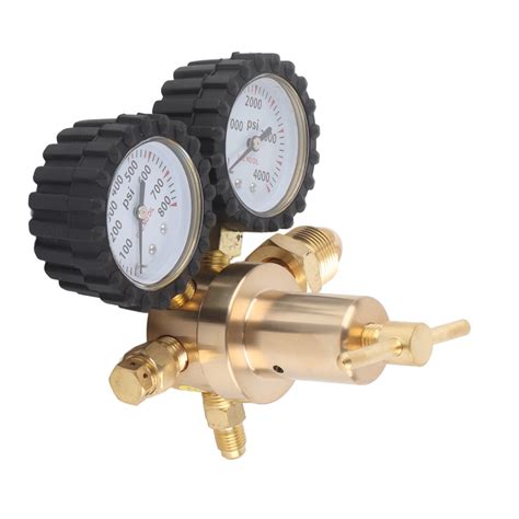 Nitrogen Regulator Dual Gauge Gas Air Pressure Regulator With Psi