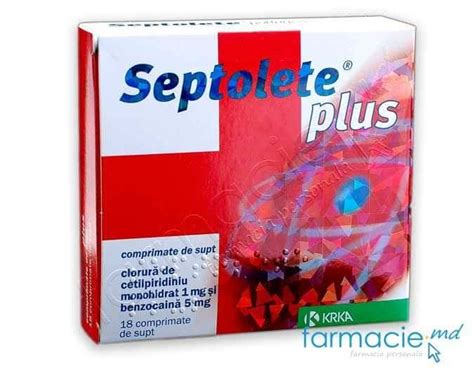 Cump R Septolete Plus Menthol Pastile Mg Mg N X La Cel Mai Bun