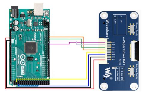 Github Cvasquez Githubarduino Mega Epaper Using A Waveshare E Paper