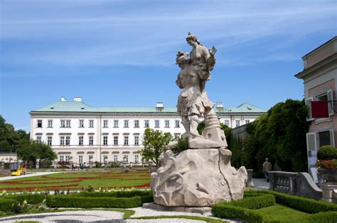 Pegasus Fountain By Sculptor Kaspar Gras Mirabellgarten Or Mirabell