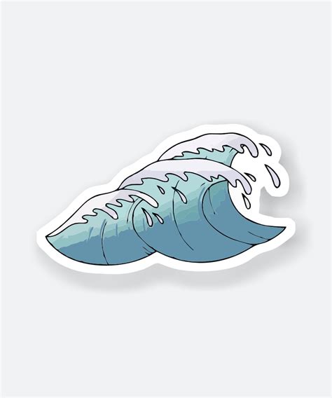 Blue Wave Sticker - devisestore