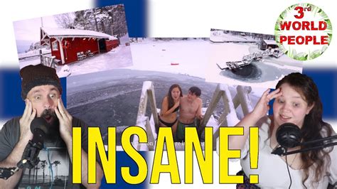 3rd WORLD PEOPLE DISCOVER ICE SWIMMING AND FINNISH SAUNAS IN HELSINKI