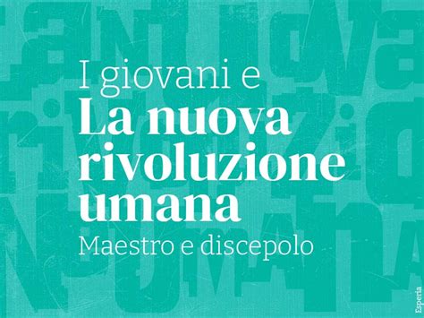 I Giovani E La Nru Maestro E Discepolo Il Nuovo Rinascimento