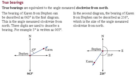 True Bearings And Compass Bearings Jp7numeracy