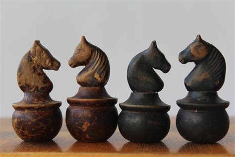 Very Rare Antique Wooden Chess Set Roly Poly Chess Vintage - Etsy