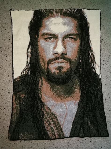 Crochet Roman Reigns Blanket Stich R Crochet