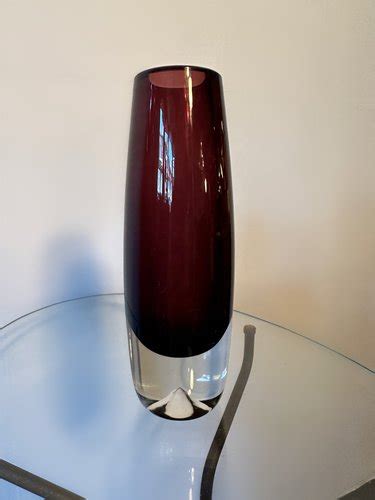 Mid Century Vase By Erkki Vesanto For Riihim Ki Riihim En Lasi Oy