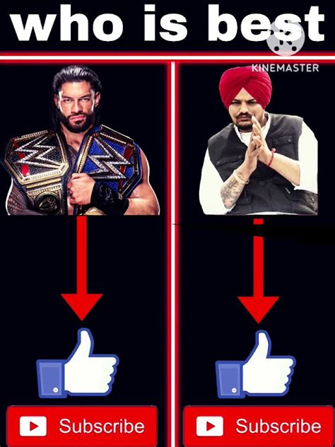 Roman Reigns Vs Sidhu Moose Wala Who Is Best Youtube Short Viral Video Trending Video