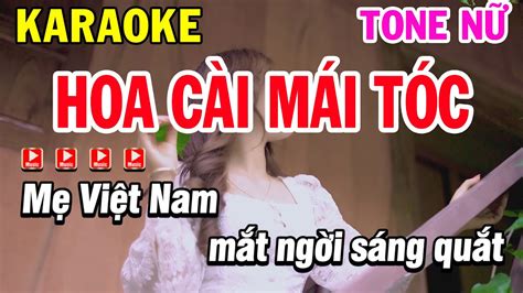 Karaoke Hoa C I M I T C Tone N Em Nh C S Ng Karaoke Phi Long Youtube