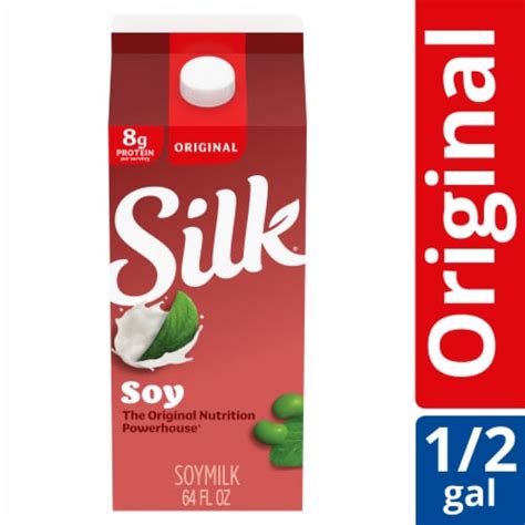 Silk Dairy Free Protein Original Soy Milk Half Gallon, 1/2 gal - Ralphs