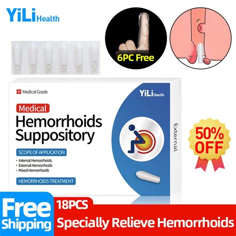 Medical Musk Hemorrhoids Suppository Removal Internal External Hemorrhoid Plug Anal Fissure