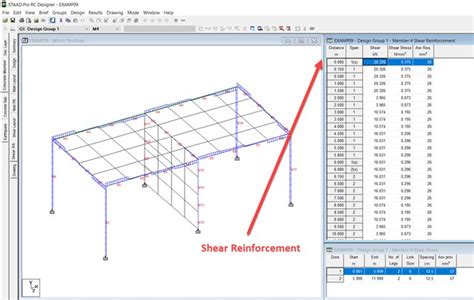 STAAD Pro Beam Column Slab Detailing Steel Reinforcement RAM