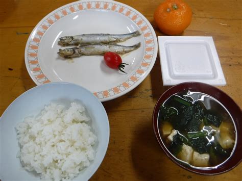 2月12日 朝食 山のふるさと合宿 かじかの里学園