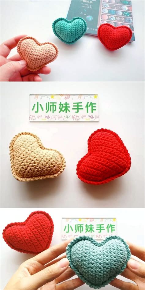 Super Easy Crochet Miniature Hearts Crocheted World