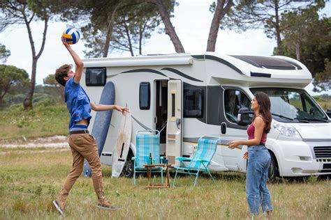 Using a Camper Van in a Camping Trip · Free Stock Photo