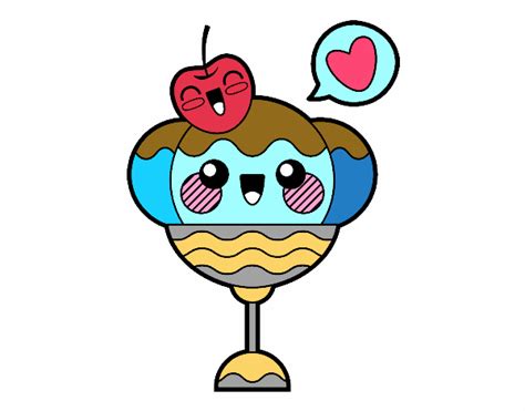 Dibujo De Helado Kawaii Pintado Por En El Día 12 09 17 A