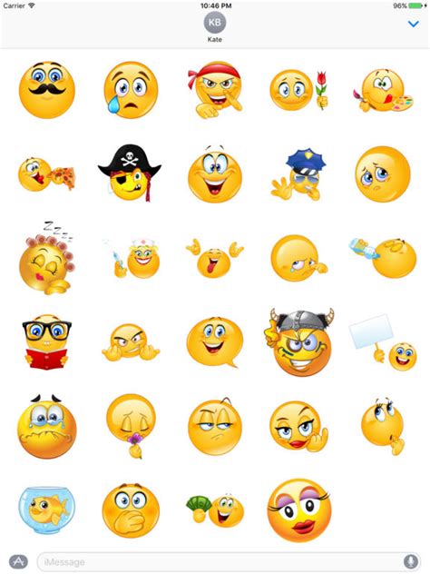 App Shopper: Big Emoji Stickers Kit (Stickers)